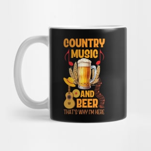 Country Music and Beer Mug